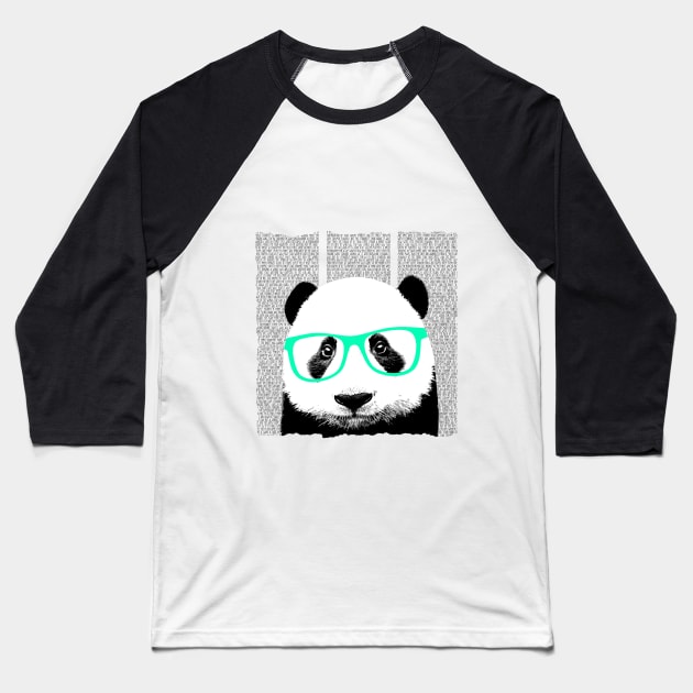 Glasses panda Baseball T-Shirt by My_Gig